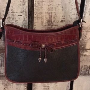 Brighton Black and Brown Shoulder Bag